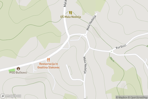 static Mapbox map