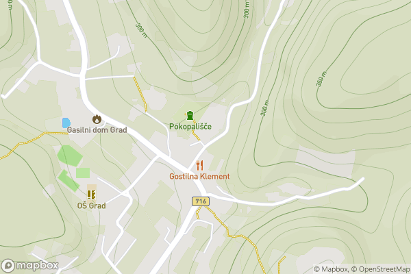 static Mapbox map