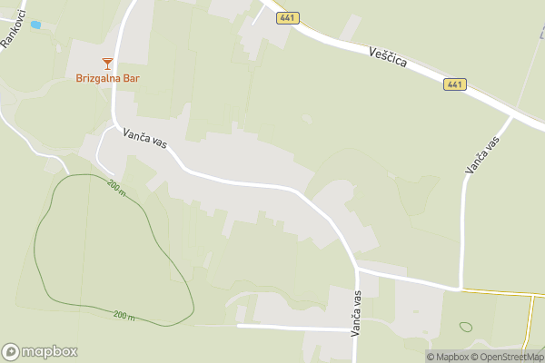 static Mapbox map