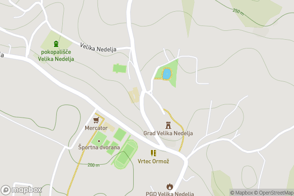 static Mapbox map