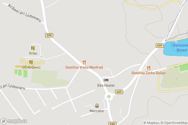 static Mapbox map