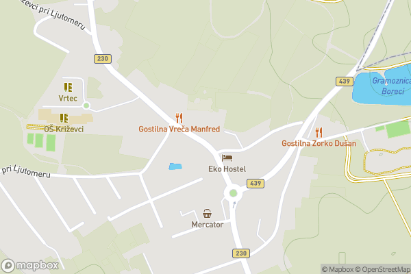 static Mapbox map