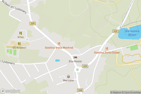 static Mapbox map
