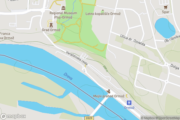 static Mapbox map
