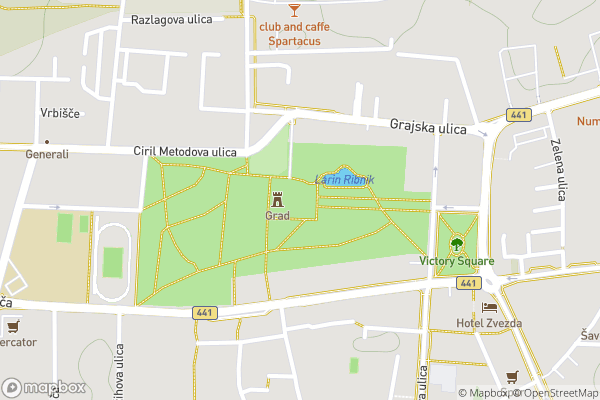 static Mapbox map