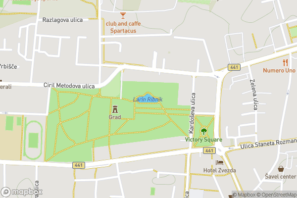 static Mapbox map