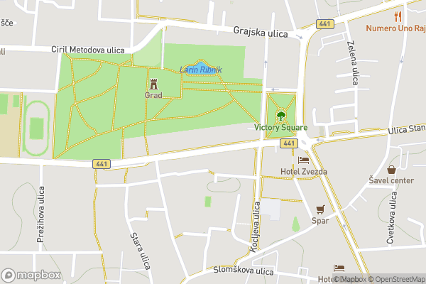 static Mapbox map