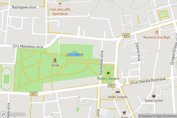 static Mapbox map