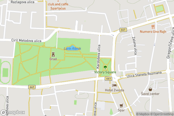 static Mapbox map