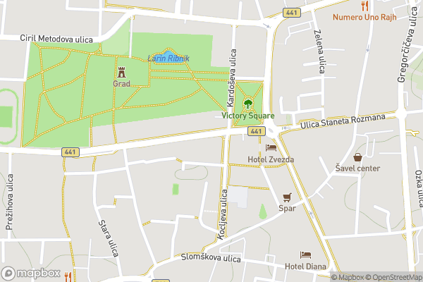 static Mapbox map