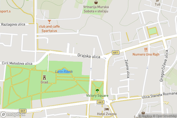 static Mapbox map
