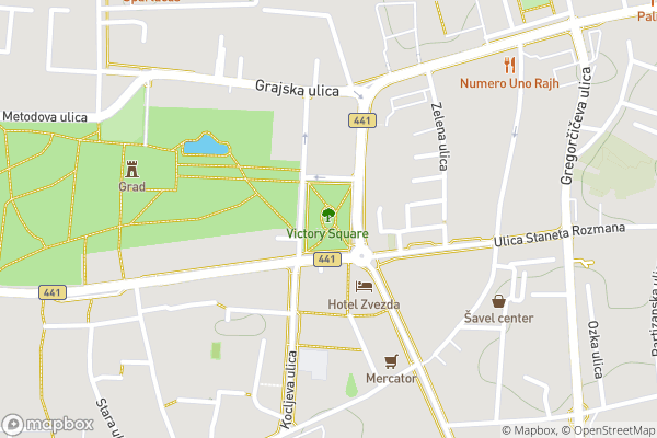 static Mapbox map