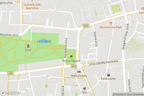 static Mapbox map