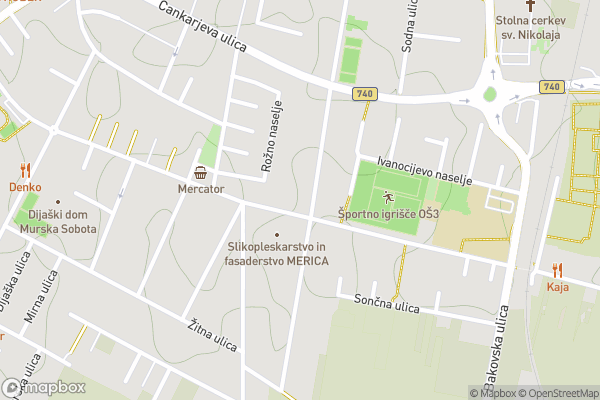 static Mapbox map