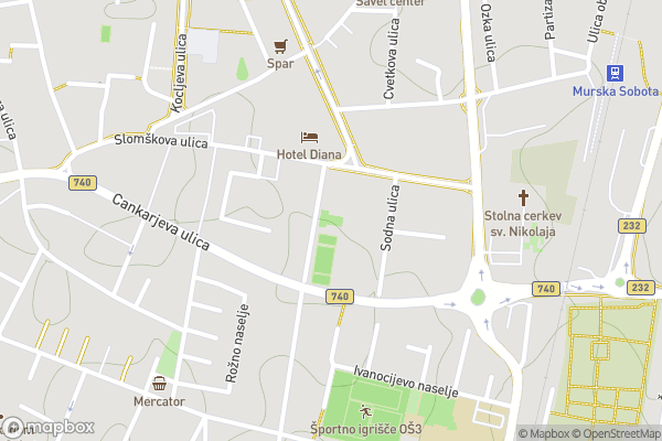 static Mapbox map