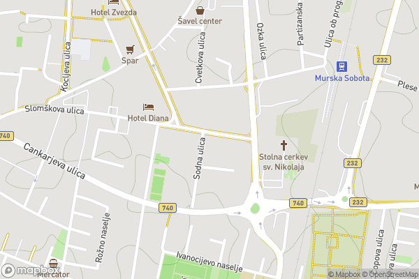 static Mapbox map