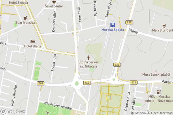 static Mapbox map