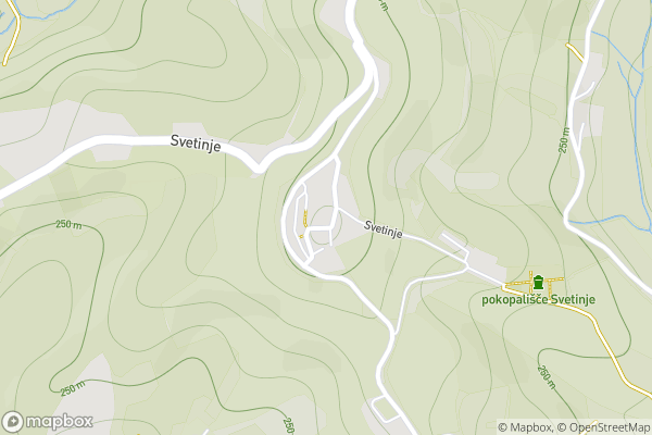 static Mapbox map
