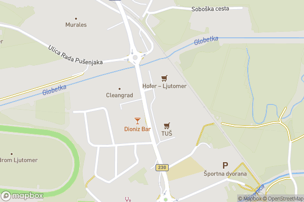 static Mapbox map