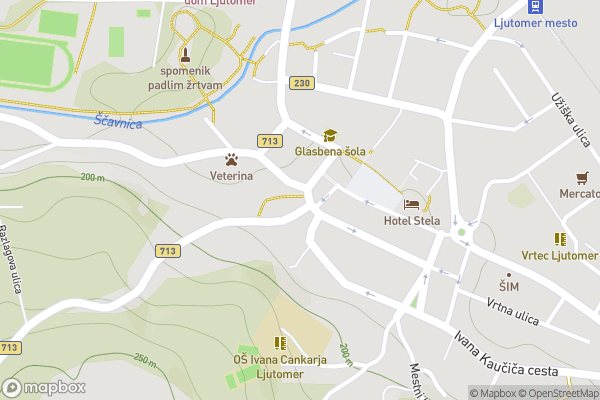 static Mapbox map