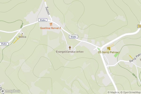 static Mapbox map