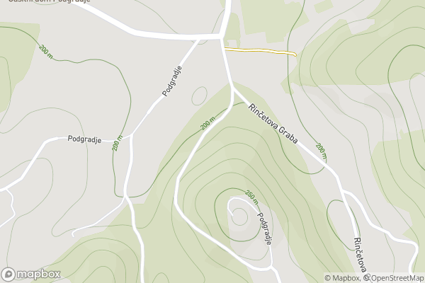static Mapbox map