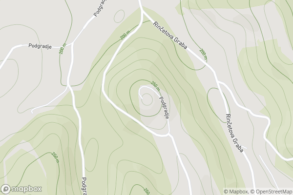 static Mapbox map