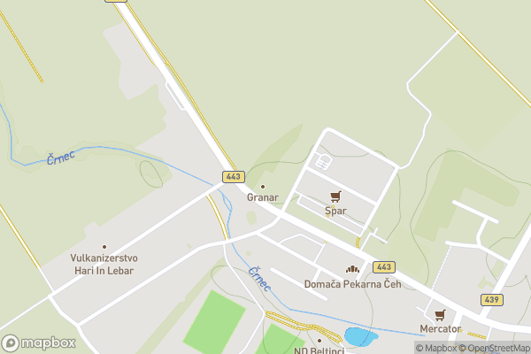 static Mapbox map