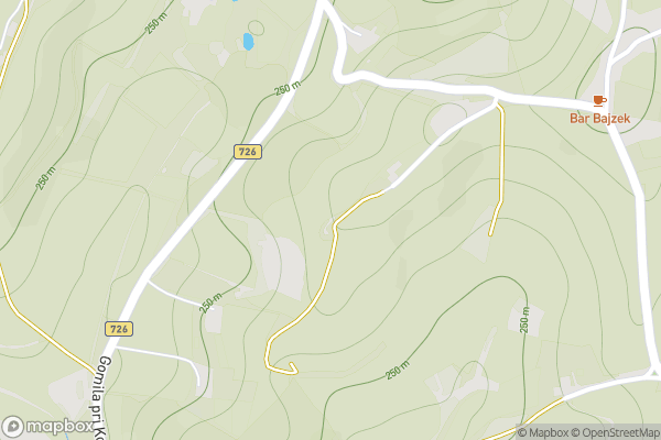 static Mapbox map