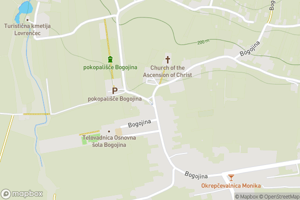 static Mapbox map