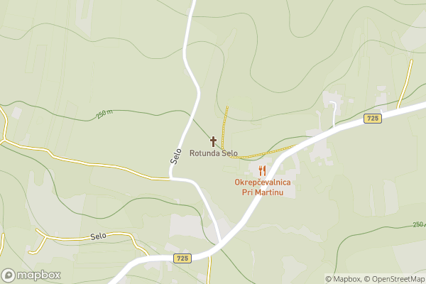 static Mapbox map