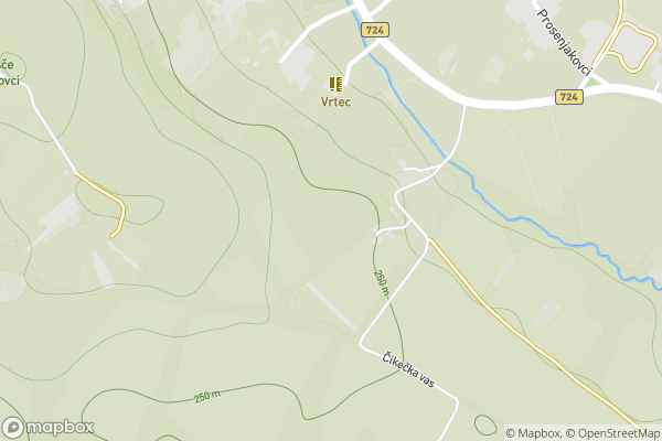 static Mapbox map