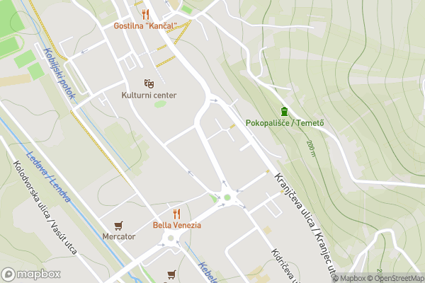 static Mapbox map