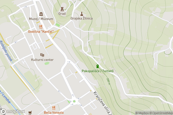 static Mapbox map